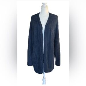 LOFT Cozy Open-Front Sweater - Midnight Teal Blue